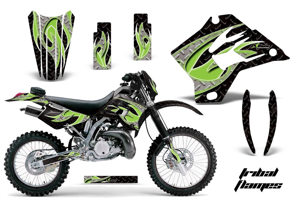 Kawasaki KDX 200 220 95-08 NP Graphic Kit TF GB NPs